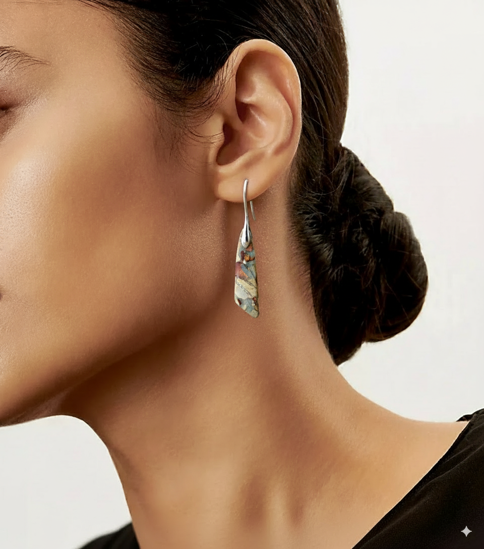 Pendientes Piedra Natural Vintage
