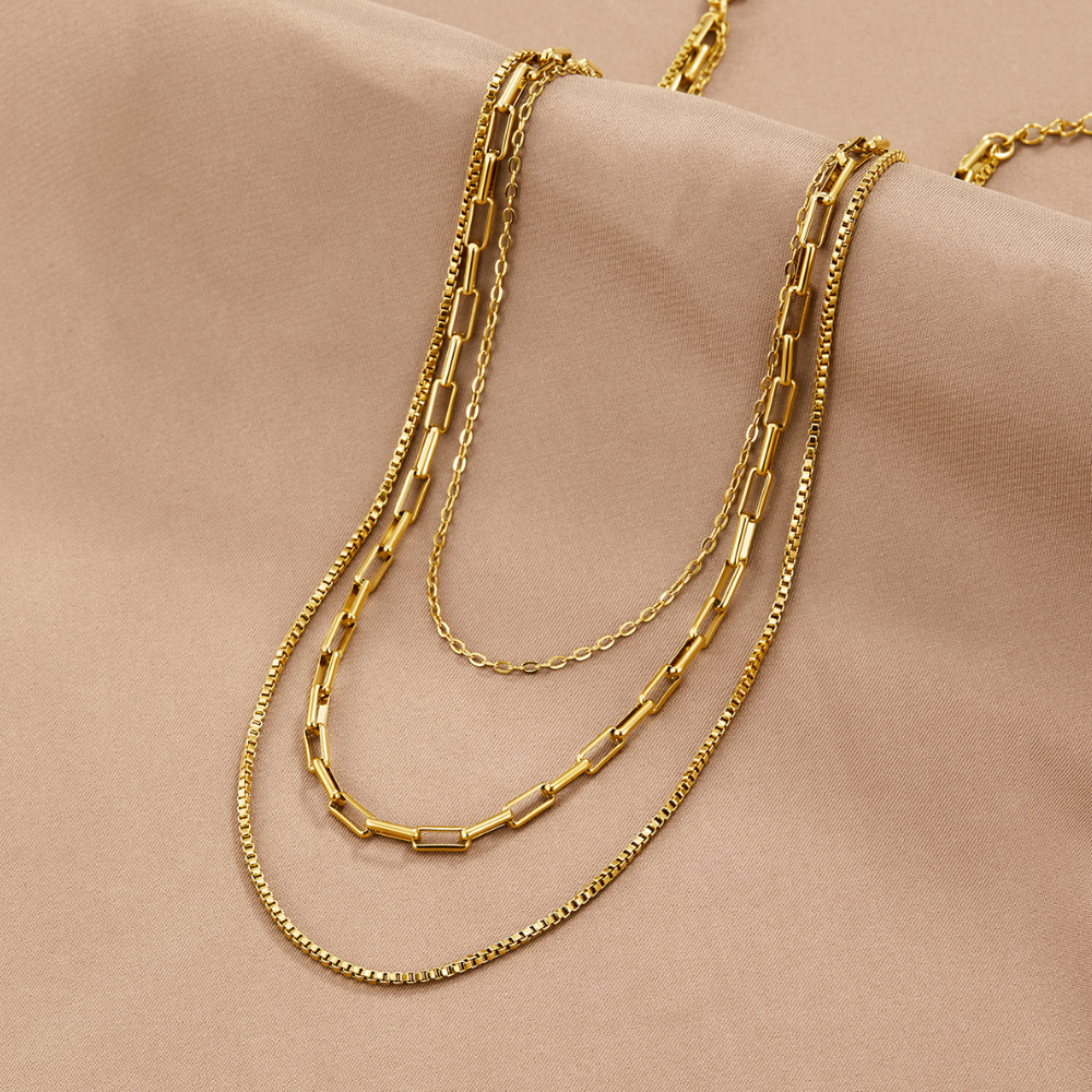 Collar Gabriela de Cadenas en Capas