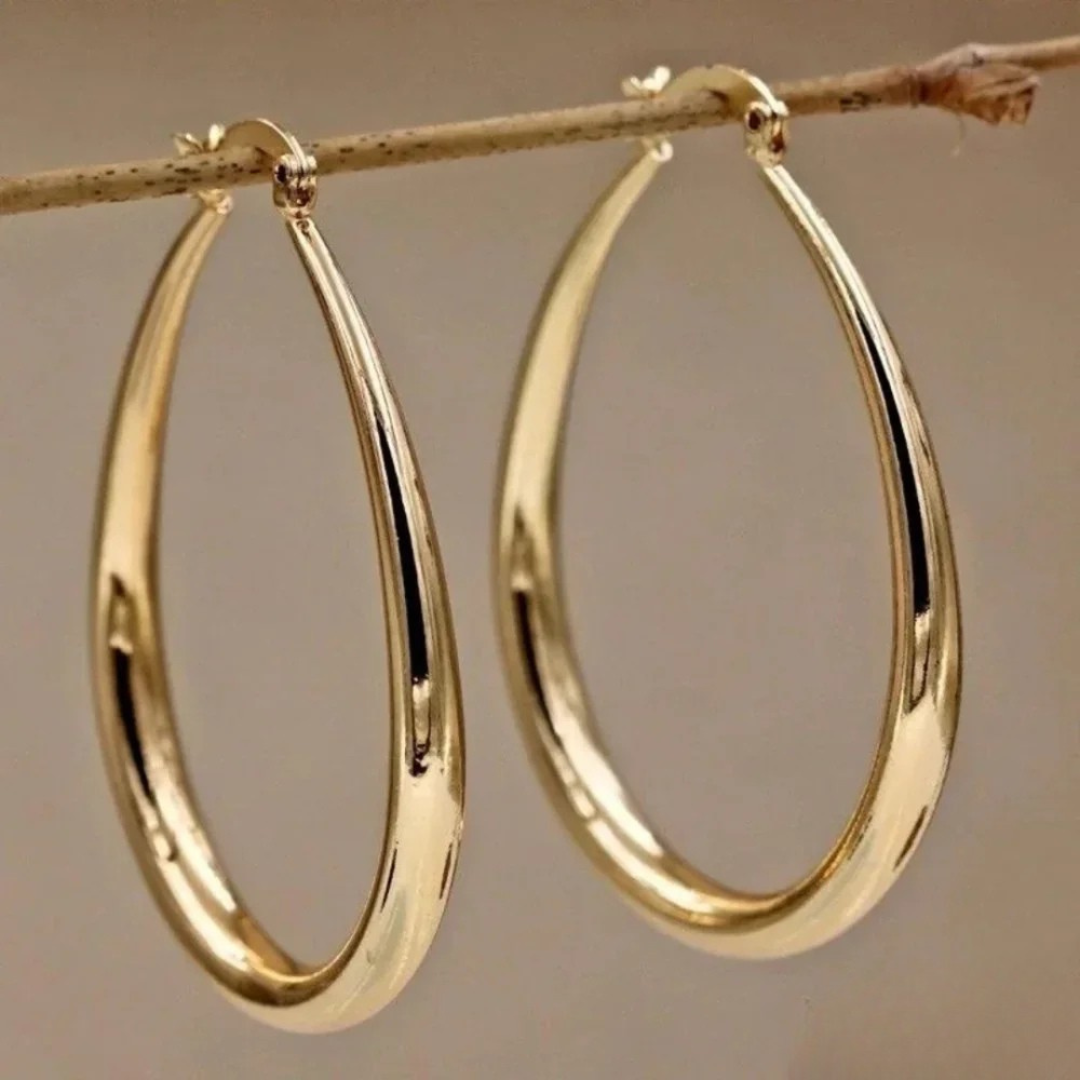 Pendientes de Aro Dorados Elegantes