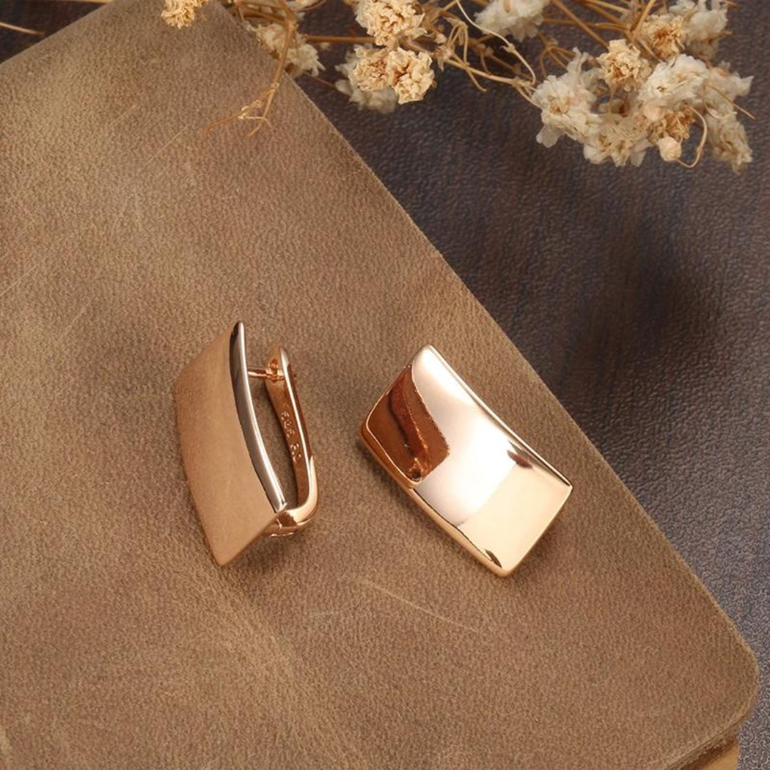 Pendientes de Oro Rosa