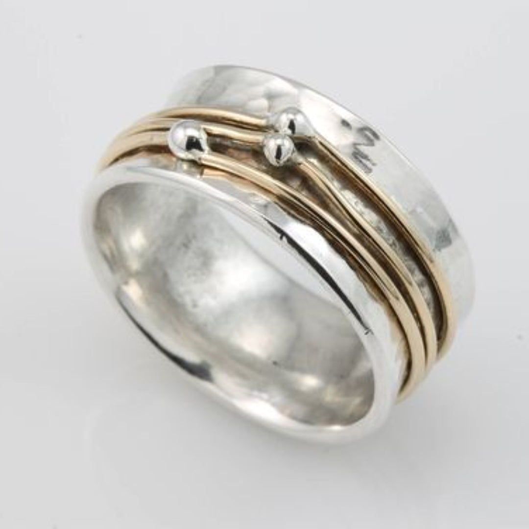 Lidia - Anillo de Plata con Baño de Oro Vintage