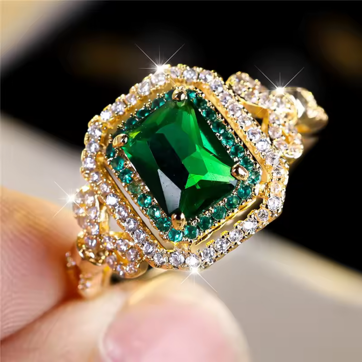 Anillo Esmeralda | Oro