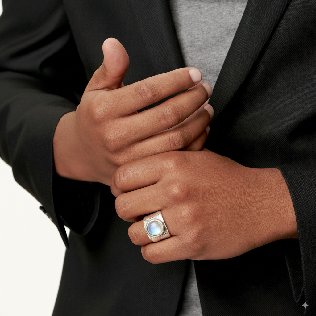 Anillo Piedra Lunar Boho