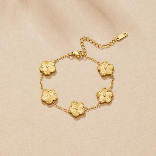 Pulsera Trébol Dorada