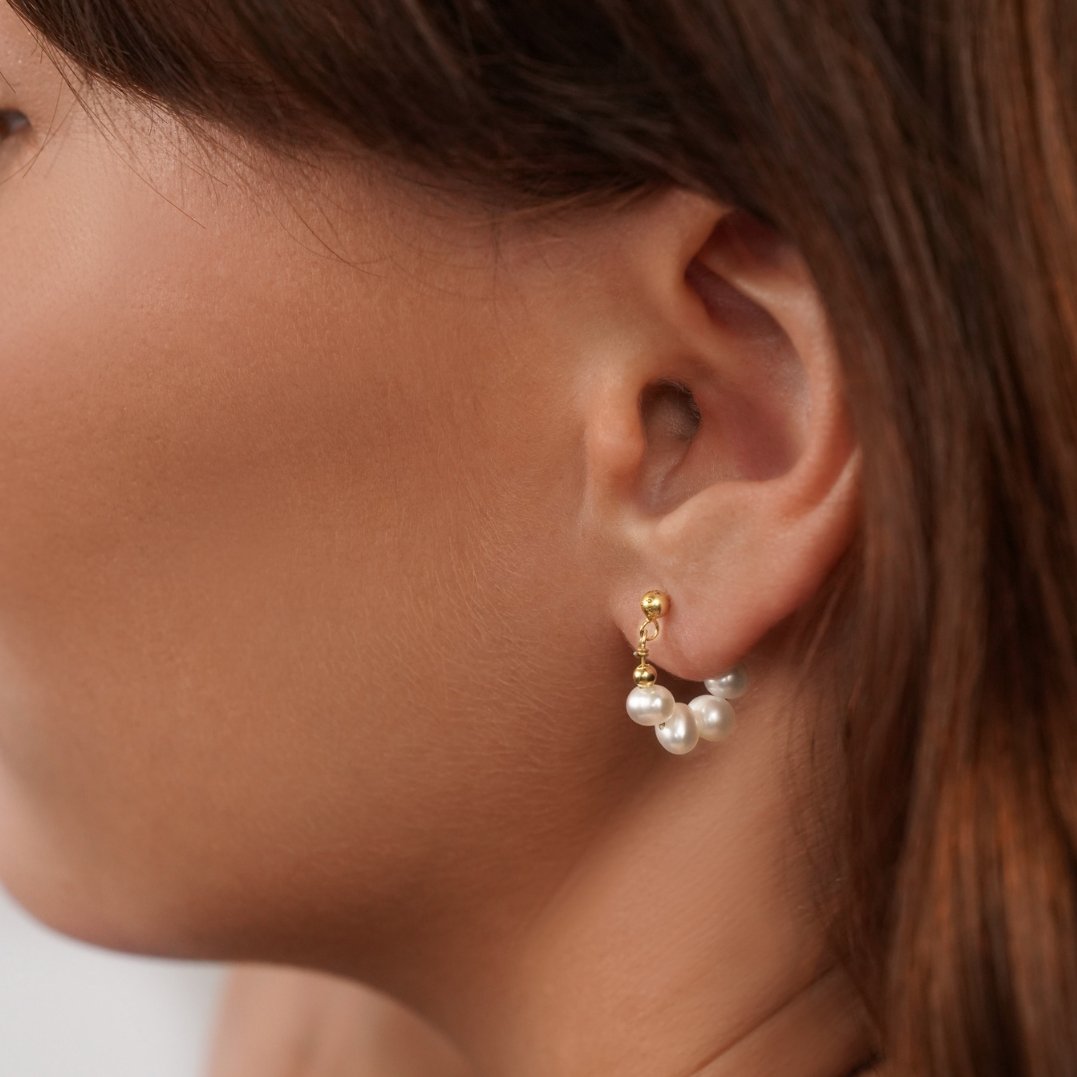 Aros Celine con Perla