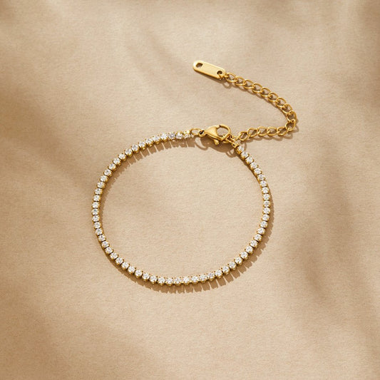 Pulsera Tennis Cordelia Dorada