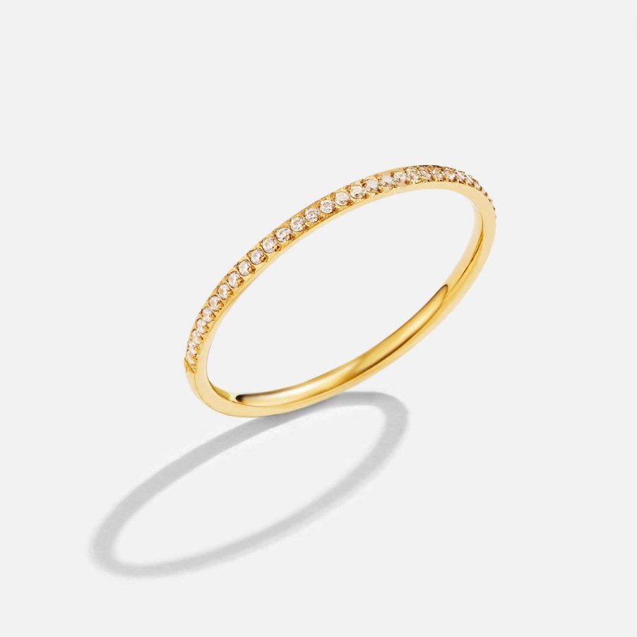 Anillo Eternidad de Cristal 18K