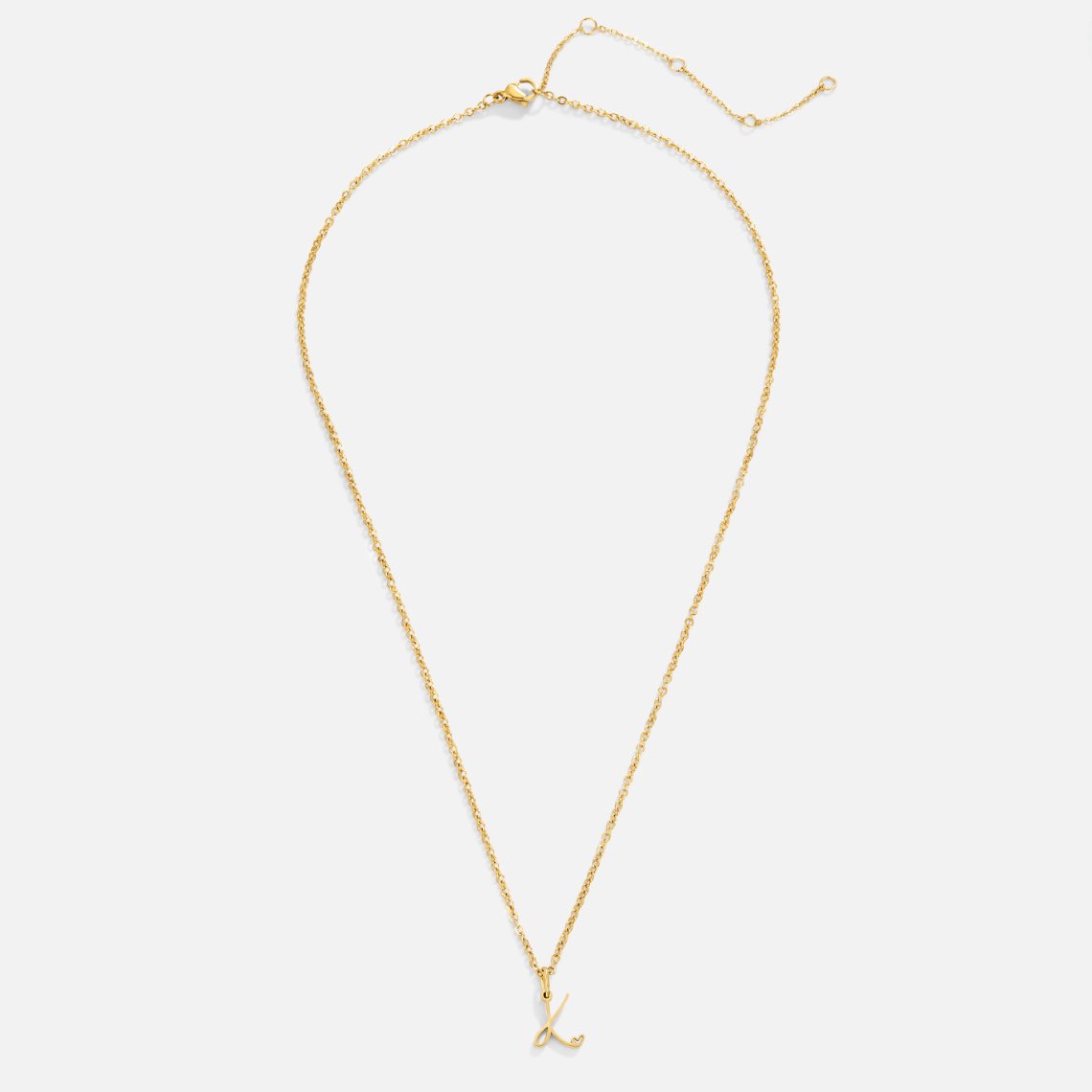 Collar de Corazón con Letra en Oro