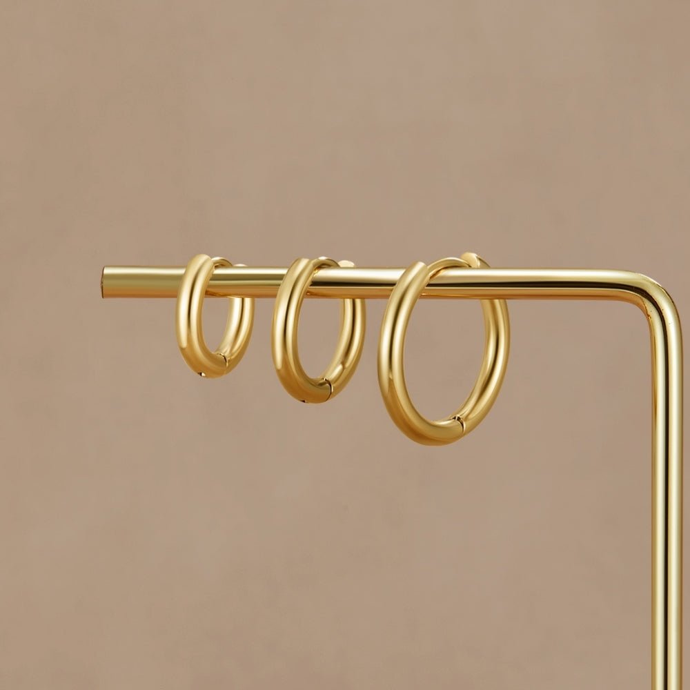 Set de Mini Aros Dorados en Trío