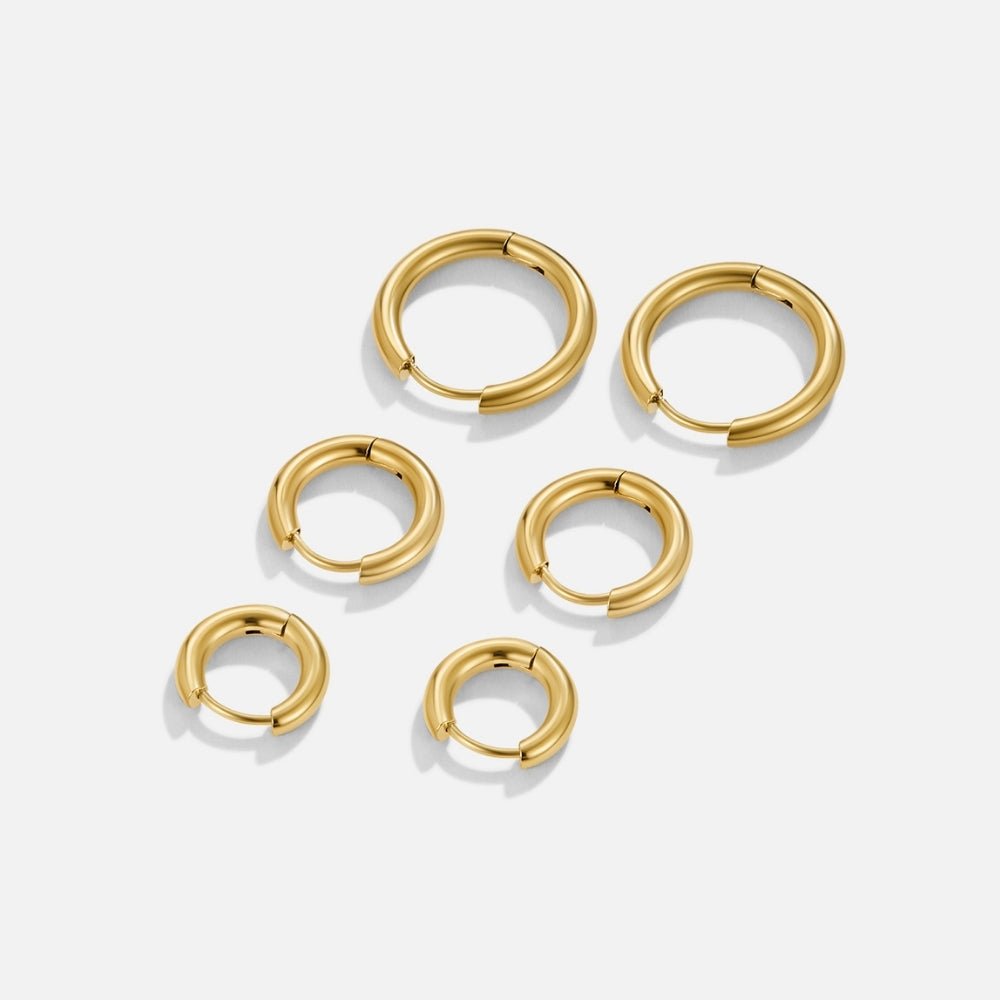 Set de Mini Aros Dorados en Trío