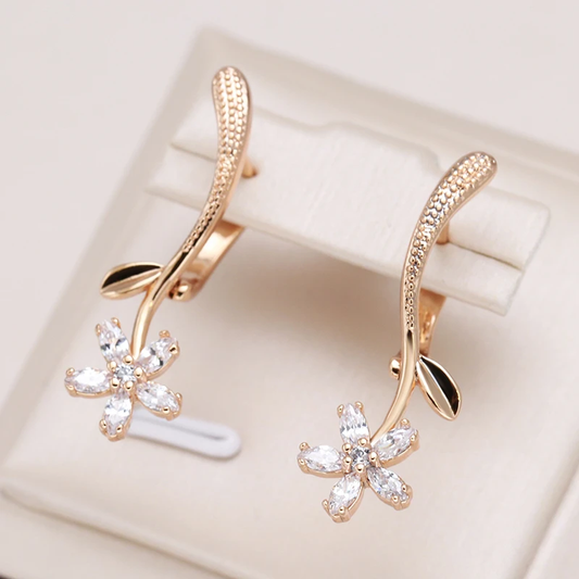 Pendientes Elegantes de Margarita con Cristal