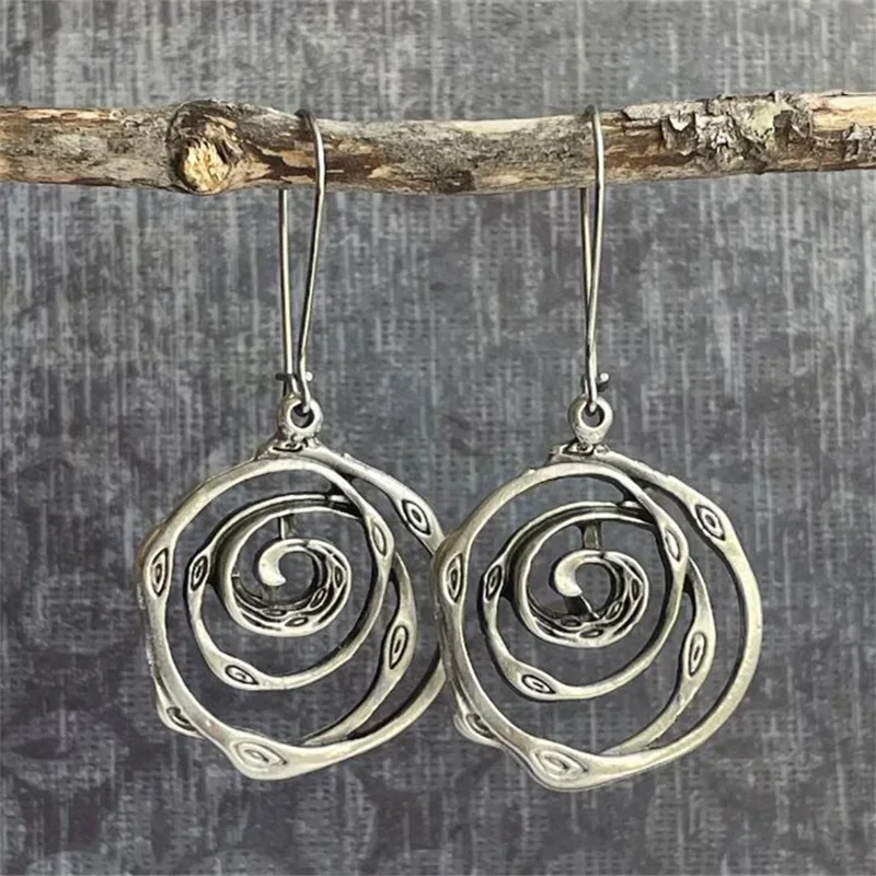 Pendientes Vintage Laberinto de Plata