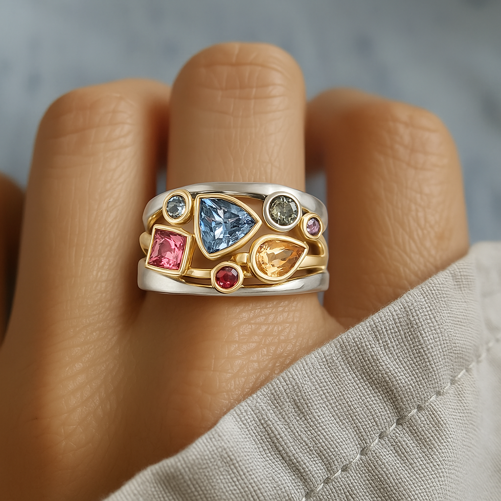 Anillo Vintage Bunter Zircón