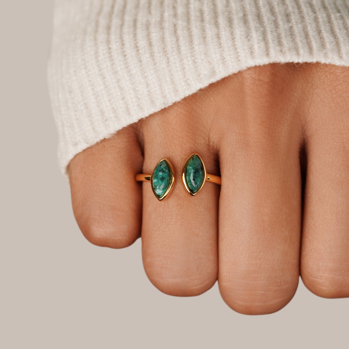 Anillo Jade Verde Envuelto