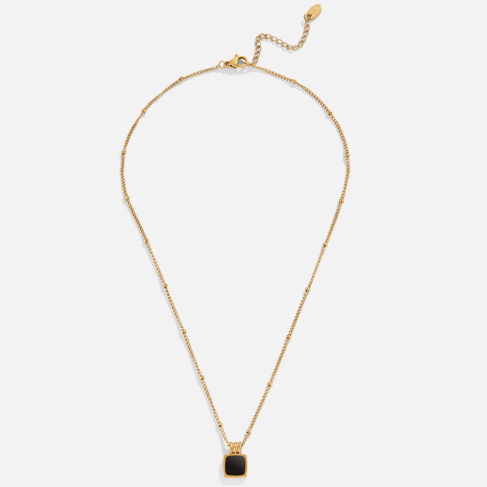 Collar Lucia con Colgante Negro
