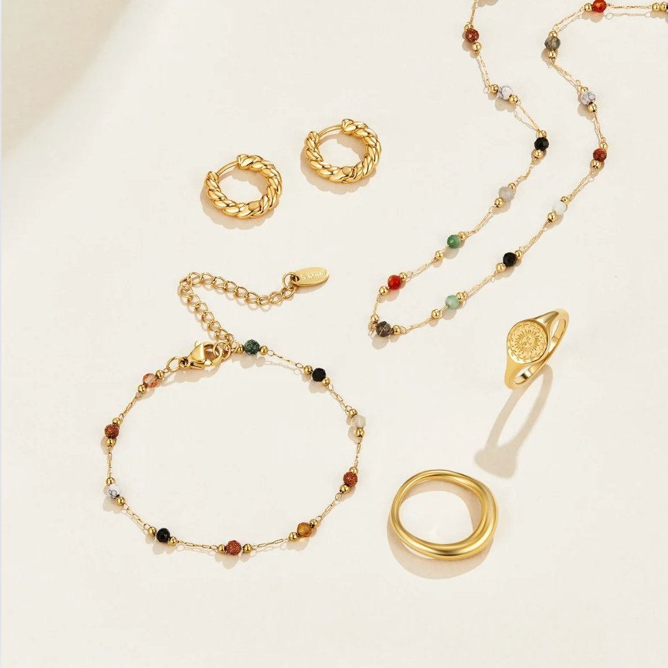 Pulsera Lulu de Piedras con Cuentas