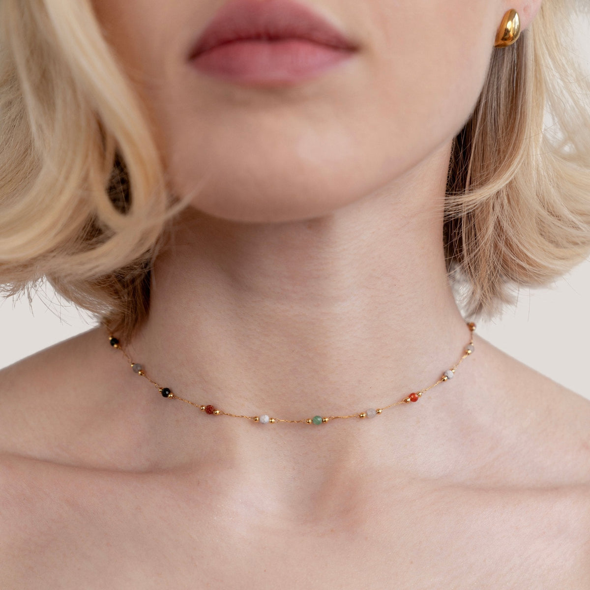 Collar Sophia de Piedras con Cuentas