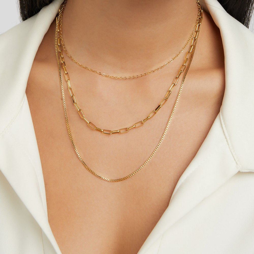 Collar Gabriela de Cadenas en Capas