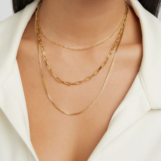 Collar Gabriela de Cadenas en Capas