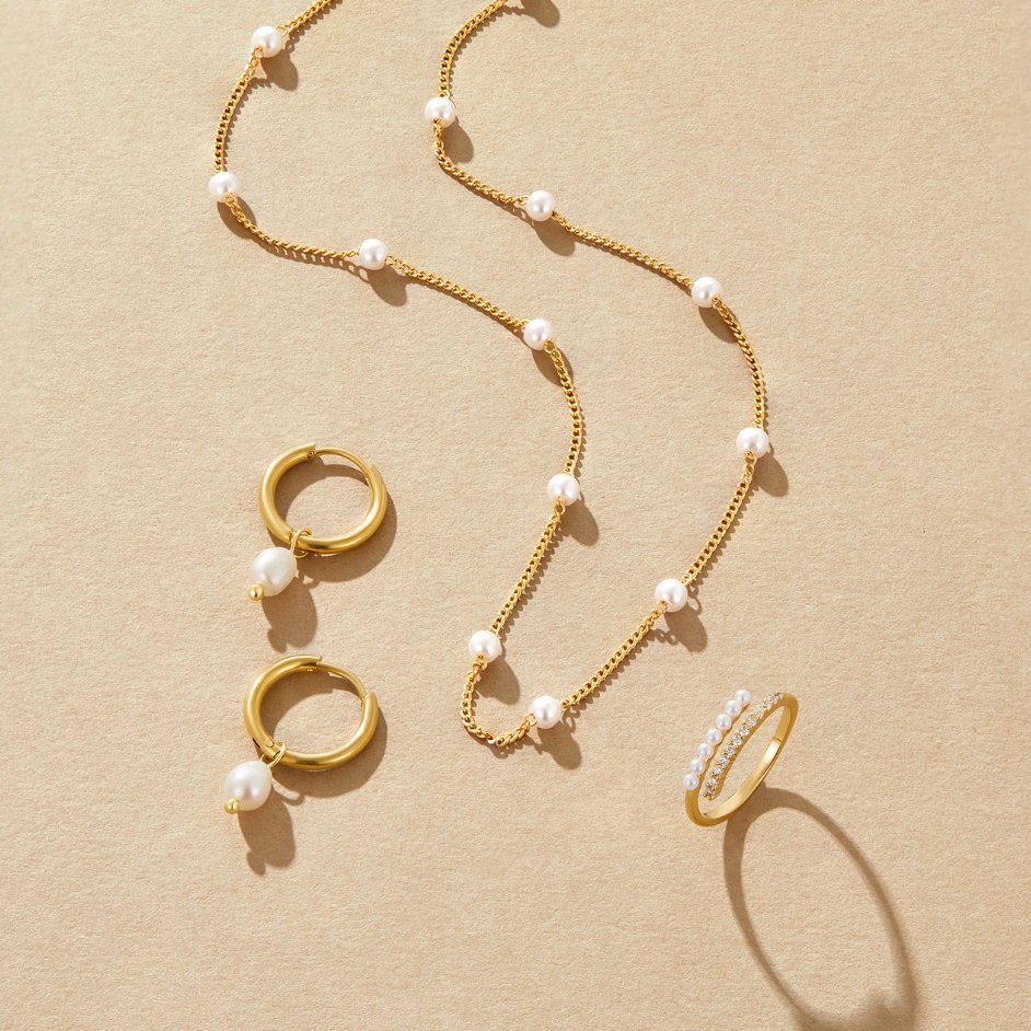 Collar Nura de Perla y Oro 18K