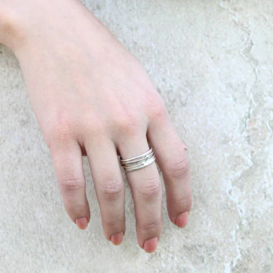 Lidia - Anillo de Plata con Baño de Oro Vintage