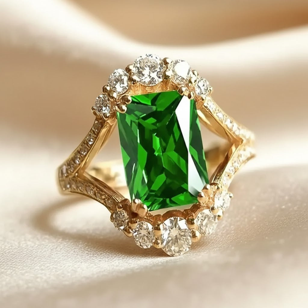 Anillo Esmeralda | Oro